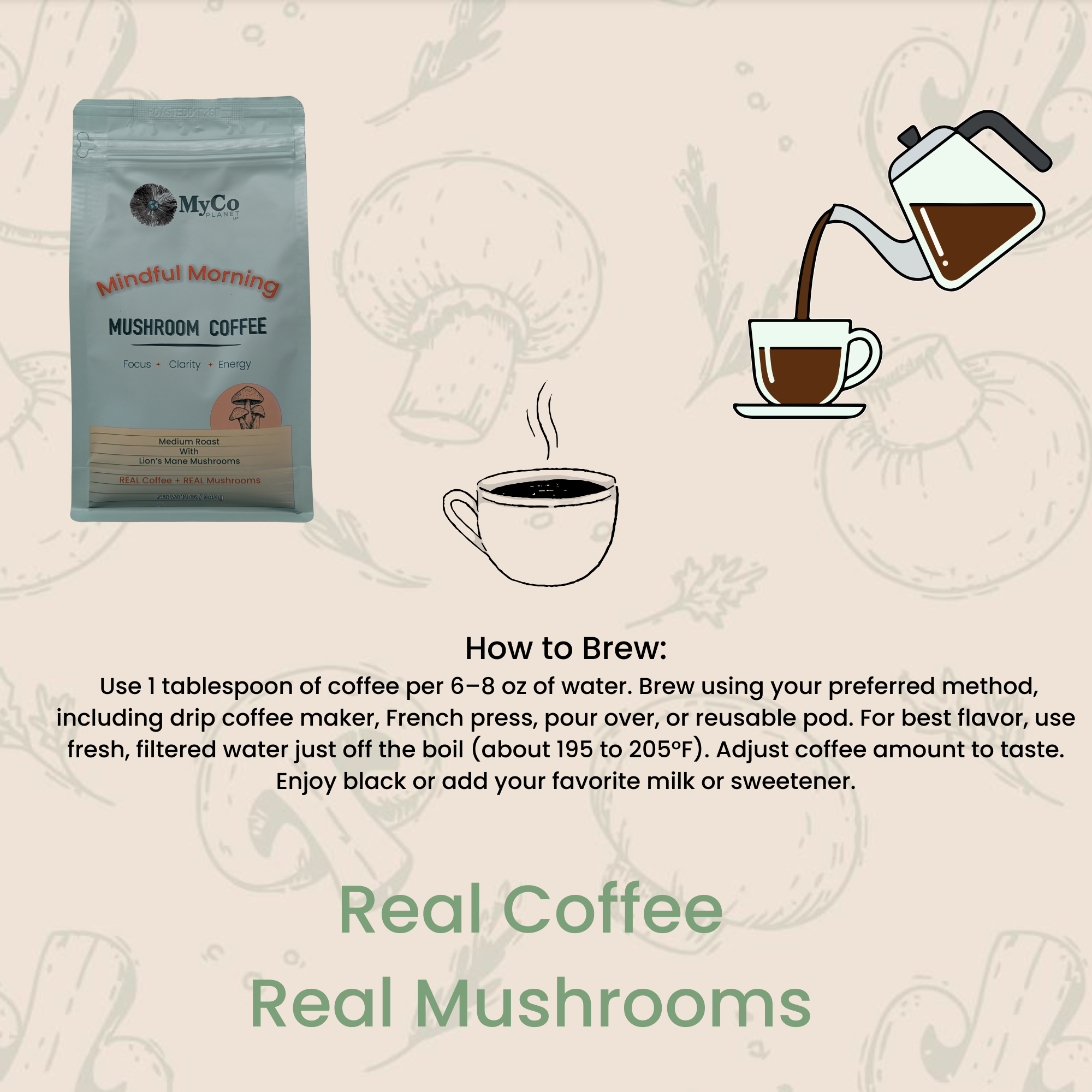 Lion’s Mane Ground Coffee